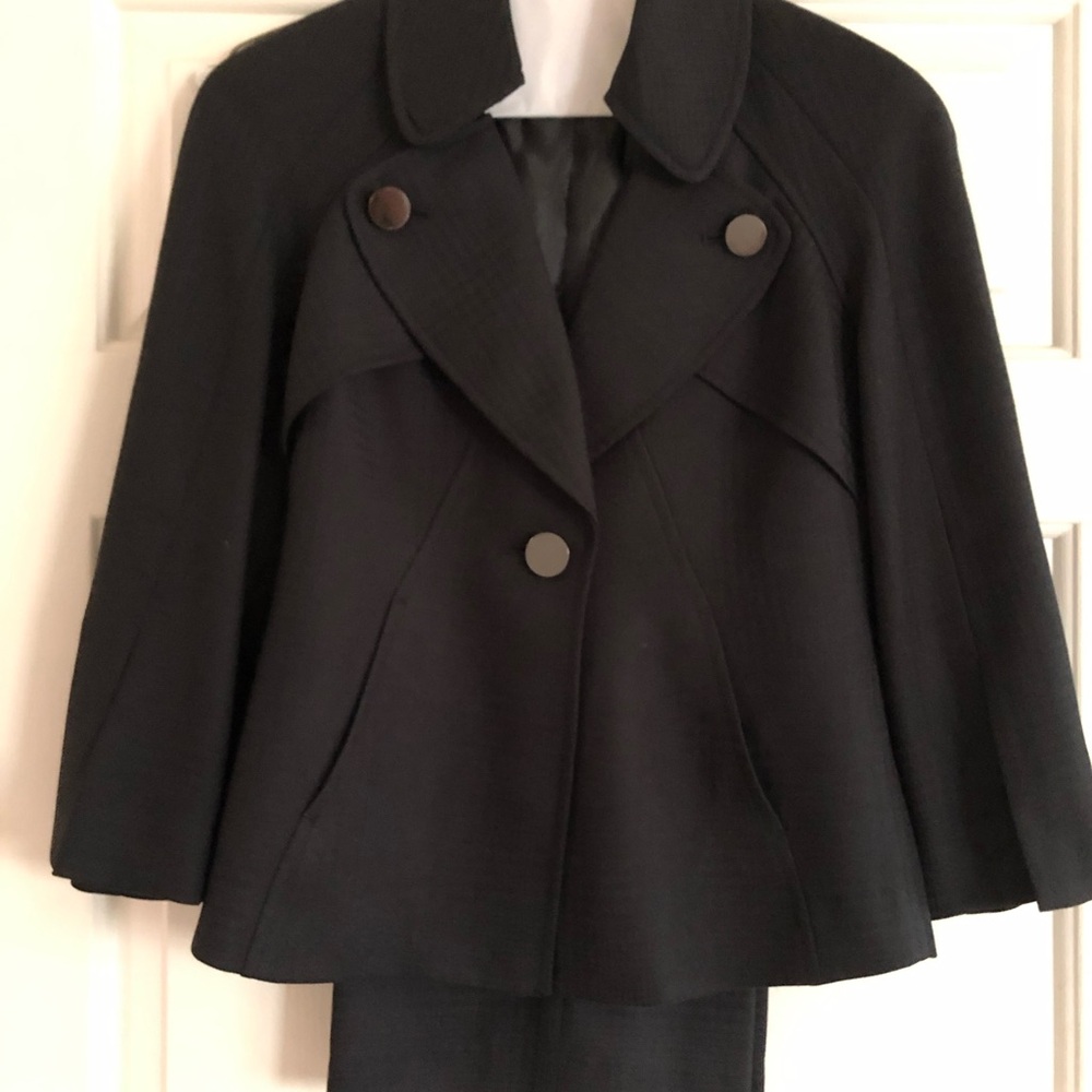 Nine West Black Jacket Pantsuit